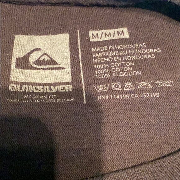 Quiksilver Black Modern Fit Graphic Tee - Picture 6 of 6